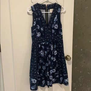 Kate Spade navy floral dress.